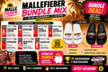 🌴 Mallefieber Mega Bundle 5 × 7er-Pack Auszeichnungen + 2 Paar Mallefieber Schlappen