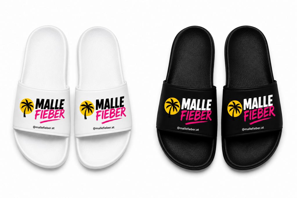🌴 Mallefieber Mega Bundle 5 × 7er-Pack Auszeichnungen + 2 Paar Mallefieber Schlappen