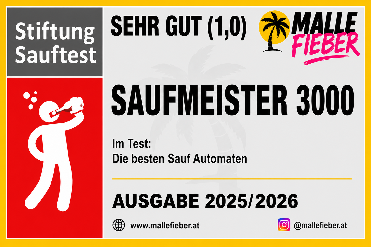 🏆🌴 Malle Fieber Auszeichnungen Sticker Bundle – 7 Mallorca Kult-Sticker